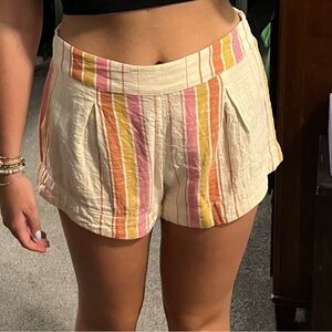 Rip Curl Multicolored Linen Shorts